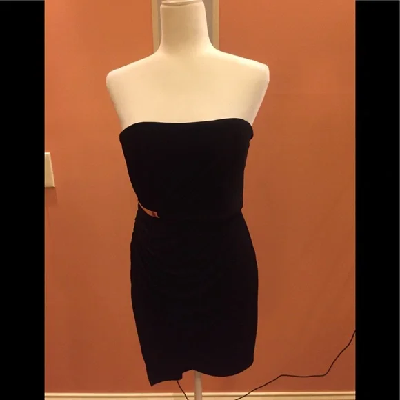 Max and Cleo Strapless Wrap Mini Dress - Picture 2 of 4